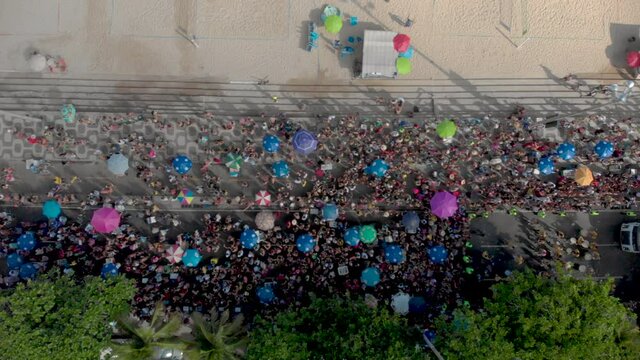 Parade seen from directly above