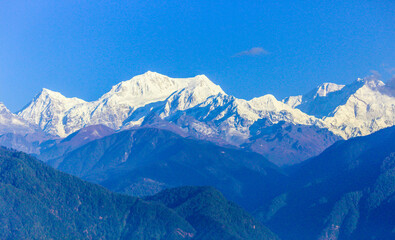 Obraz premium Snow covered mountains