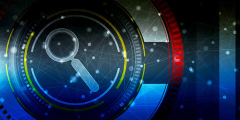 search button 2d illustration
