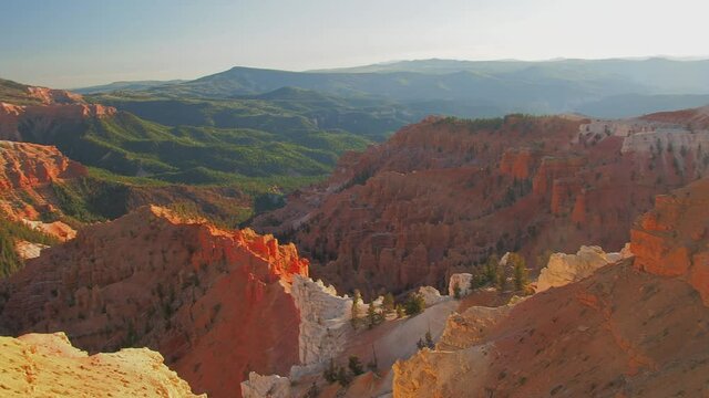 Beautiful landscape saw from North View Lookout of Cedar Breaks National Monument