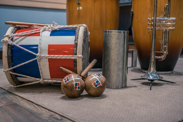 different new Caribbean instruments in the store