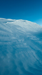 Beautiful shapes in the snow and ice