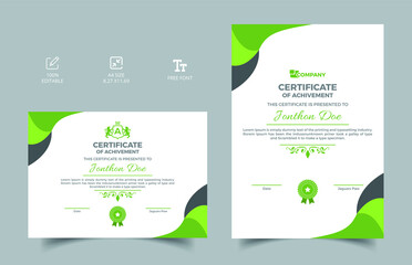 Corporate Professional Certificate Template Design