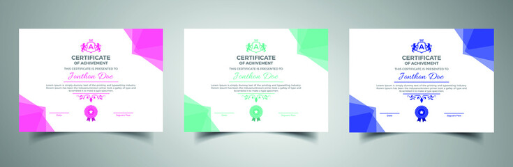 Corporate Professional Certificate Template Design