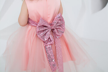 girl in pink dress