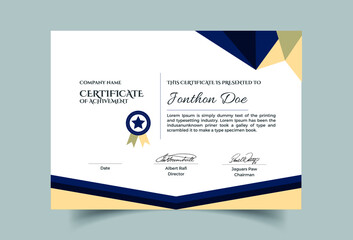 Corporate Professional Certificate Template Design