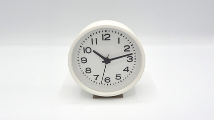 Modern and clean white color clock