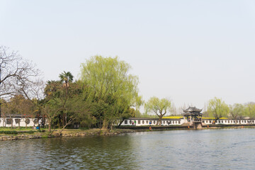 中国水辺の景色