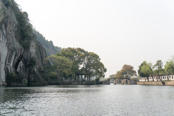 中国　東湖の景色