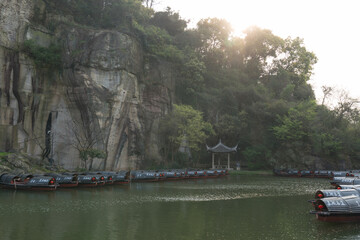 中国　東湖の景色