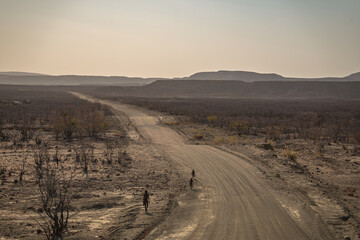 Road next to Kunene River, Namibia