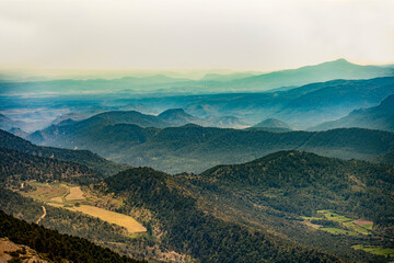 Fototapeta na wymiar View of the Sierra de Javalambre de Teruel