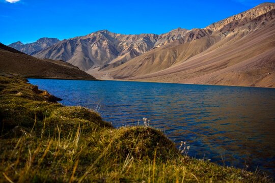 lake and mountains