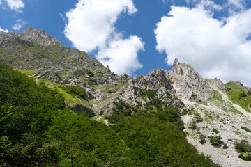 Fototapeta na wymiar mountain area of the gran sasso and monti della laga italy