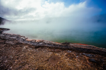 Geothermal mud pools of Rotorua, NZ