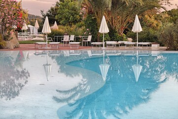 Swimming pool at beach resort