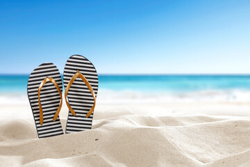 Fototapeta premium Summer background of sea and free space for your decoration 