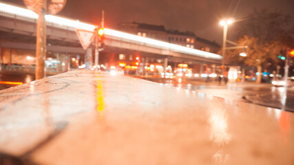 Langzeitbelichtung von Berliner U-Bahn