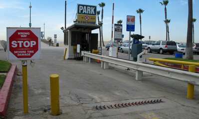Entry of the public park in Venice Beach California
