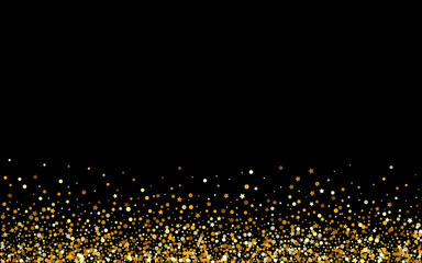 Golden Glow Golden Black Background. Holiday 