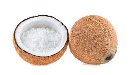 coconuts isolated on the white background