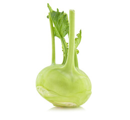 kohlrabi isolated on white background