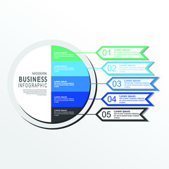 Fototapeta premium Vector infographic label template with icons. 5 options or steps. Infographics for business concept. Can be used for info graphics, flow charts, presentations, web sites, banners, printed materials.