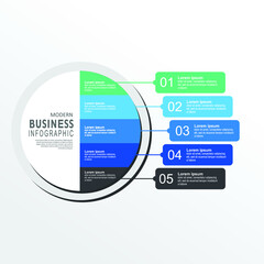 Vector infographic label template with icons. 5 options or steps. Infographics for business concept. Can be used for info graphics, flow charts, presentations, web sites, banners, printed materials.