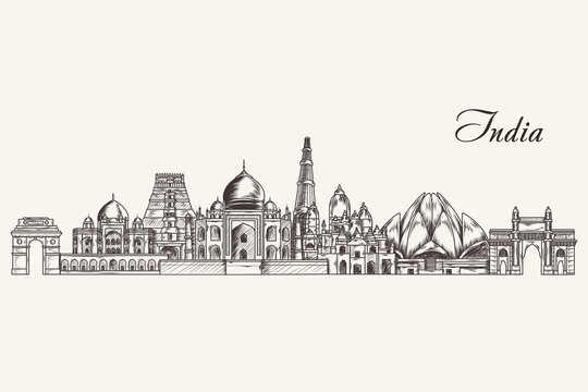 Indian monument - Khushi_art - Drawings & Illustration, Buildings &  Architecture, Landmarks, National Monuments - ArtPal