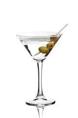 Martini Drink With Olives