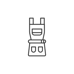 Construction Apron Modern Simple Outline Vector Icon