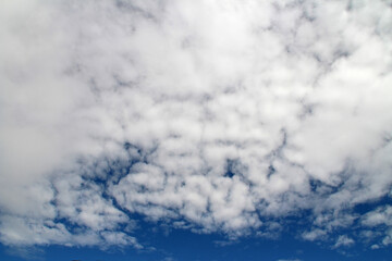Blue sky and white clouds in Tibet, China