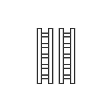 Ladder Modern Simple Outline Vector Icon