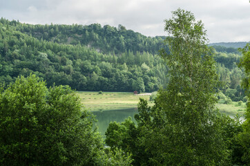 panorama zalewu w Myczkowcach 