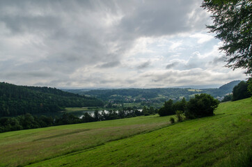 panorama zalewu w Myczkowcach 