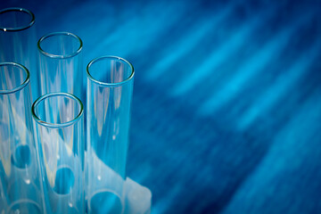Medical science laboratory glassware