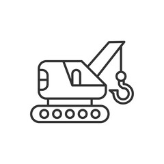Crane Modern Simple Outline Vector Icon
