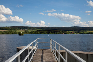 Obraz premium Förmitztalsperre oder Förmitzsee
