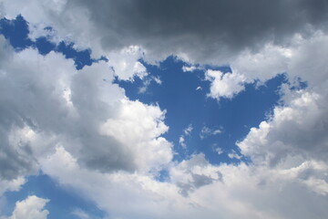 Cielo e nuvole in estate