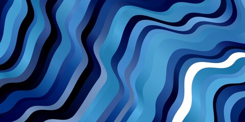 Dark BLUE vector pattern with lines. Gradient illustration in simple style with bows. Pattern for websites, landing pages.