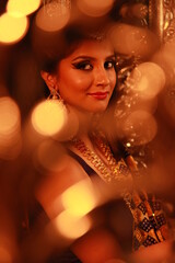Beautiful Indian model bridal and jewelry fashionshoot