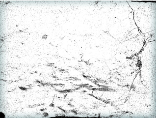 Grunge Black and White Distress Texture .Wall Background .Vector Illustration