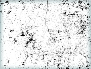 Grunge Black and White Distress Texture .Wall Background .Vector Illustration