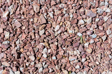 Road in the park with stone texture