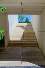 Textured stairs in the park Krasnodar