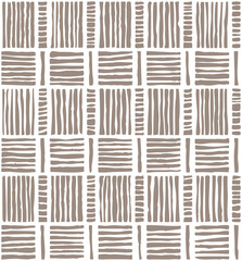 Handmade striped seamless pattern.