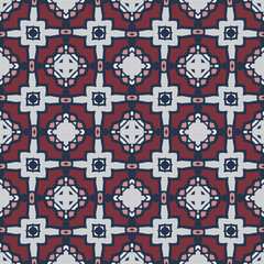 Fototapeta na wymiar Creative color abstract geometric pattern in gray and brown, vector seamless, can be used for printing onto fabric, interior, design, textile,carpet,pillow.