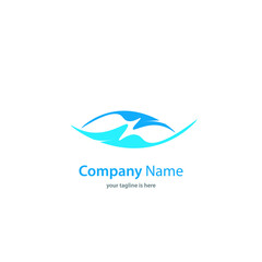 simple modern elegant logo of company