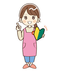 女性、幼稚園、先生、初心者、説明