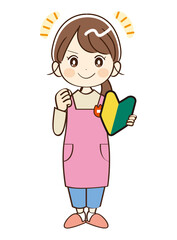 女性、幼稚園、先生、初心者、応援